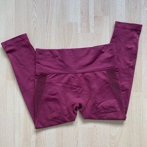 Maroon Forever 21 Leggings